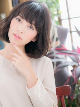 カバーヘア ブリス 志木南口駅前店(COVER HAIR bliss) くせ毛風ナチュラルカラー大人かわいいボブa志木20代30代40代
