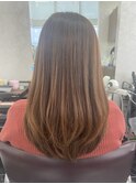 ナチュラルなストレートでより自然に!