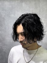 レイズ 名古屋(RAYS) 波巻きスパイラルパーマミディアムセンターパートウルフ h