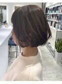 大人ショートボブ/ひし形/白髪ぼかし/髪質改善30代40代50代