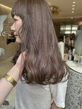 マイル 渋谷(mile) ブリーチ1回グレージュカラー