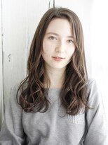 ナル 宇都宮(nalu)&nbsp;透け感グレージュのミックスカールスタイル