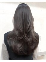 サイン 渋谷(SIGN) 韓国ヘアーハッシュカットレイヤーカットグレージュブリーチ無し