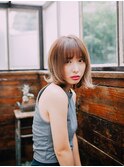 色っぽゆるカールボブ/２０代/３０代/４０代