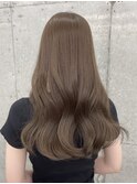 明るめオリーブベージュ【ブリーチなしダブルカラー】