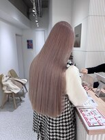 ペレ 渋谷(PELE)&nbsp;イメチェン/ホワイトブロンド/外ハネボブ/ワイドバング/渋谷