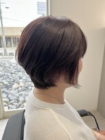 グラムヘアー(GLAM HAIR) 大人かわいい前下がりショートボブ