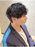 波巻きツイストスパイラル波打ちパーマサーフカールメンズパーマ