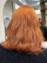 ラック 表参道(LUCK)&nbsp;ゆるふわオレンジ/アプリコットオレンジ/レイヤー/表参道/20代