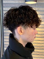 ジーニー 新百合ヶ丘(Genie) ダークアッシュニュアンスパーマ韓国マッシュベリーショート