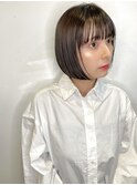 ストレートぱつっとボブ