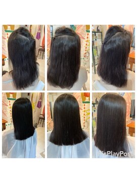 ハロー 三軒茶屋(hair Hello) ミディアム縮毛矯正