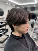 シャドウセンターパート/シャドウパーマ/マッシュ/大堰龍吾