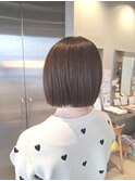 冬の褒められストレートボブ◎小顔切りっぱなし