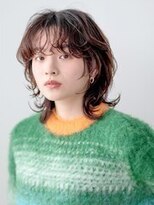 メル バイ ヘアサロン ニド(mer..by hair salon Nido) 【大分市】大人可愛いくびれウルフ×透け感バング