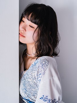 ヘアークラフト(Hair Craft) 暗髪ボブレイヤー×ボブパーマ【岡山】くせ毛対応ゆるふわパーマ