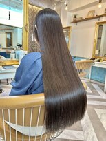 ロンドアベニール 北千住(Lond avenir)&nbsp;ダークパープル/髪質改善/縮毛矯正/オリーブベージュ/北千住