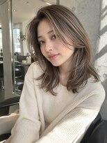 ユイマァル 岡山(YUIMARL)&nbsp;岡山20代30代★大人ハイライト★レイヤーカット★白髪ぼかし★