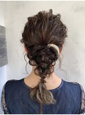 【ALMO】カジュアル三つ編みヘアセット