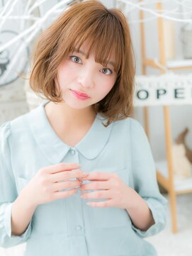 カバーヘア 上尾西口店(COVER HAIR) *mod's上尾*くせ毛風カールで作る★Aライン小顔ラフボブa!