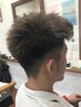 メンズカット+炭酸泉シャンプー￥3500