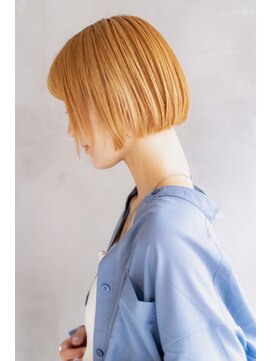 ロロ(ro-ro) 【恵比寿】クールショートミニボブ×オレンジベージュ