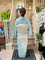 美容室 ティンカーベル&nbsp;着物シニヨンヘア
