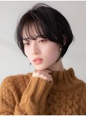 ショートボブ 大人可愛い 美シルエット 青山 表参道 30代40代