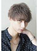 ツーブロックマッシュコリアンスタイルオリーブグレージュ