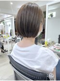 【Owll】大人カワイイコンパクトボブ　赤味のないベージュカラー
