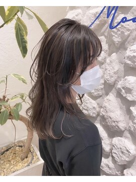 モアナ バイ ヘッドライト 武蔵小杉店(Moana by HEADLIGHT) Moana【武蔵小杉】#レイヤーカット#ベージュブラウン#前髪