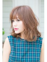 アニスミュゼ(anis musee)&nbsp;【anis musee 苫小牧】ベージュカラー くせ毛風 ふわミディ☆