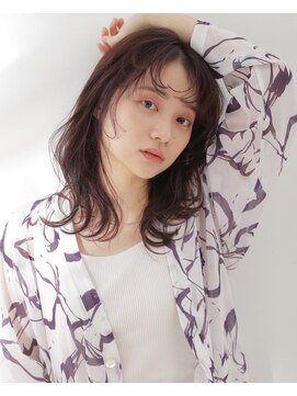 チェレ ロッソ 金剛店(Chere rosso) 小顔に見えるアンニュイパーマ/センターシースルーバング