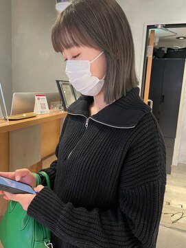 レス 伏見(LESS) パツッとボブ×透明感カラー　〈伏見／丸の内／栄／髪質改善〉