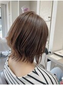 熊本ナチュラルハイライトツヤ髪３０代ヘアスタイル