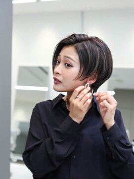クラスコウベ 三宮店(Krass kobe) 前髪なしマチルダボブハイライト