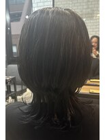 カットワークススリックバイフェローズ(CUT WORKS SLICK by fellows)&nbsp;マッシュウルフ/インナーBLUE black