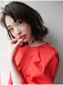 【morio札幌】札幌パーマ 大人かわいい黒髪パーマボブ