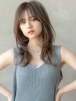 アンスリウム 吹田(Anthurium)&nbsp;ミディアムレイヤー/大人可愛い/髪質改善/シースルーバング