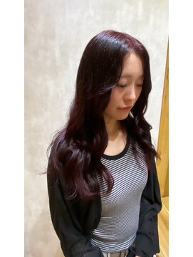 フィゼル あべのルシアス店(Aujua fizelle) カシスレッドカラー