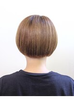 ルプラ ガーデン(le-pla garden)&nbsp;#ミニボブ#ベージュ#ダブルカラー#切りっぱなし＃ケアブリーチ