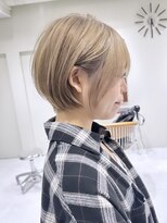 ジルブラン(JIL BLAN) ハイライトバレイヤージュダブルカラーショートカット30代40代