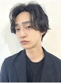 センターパート/シャドウパーマ/韓国[メンズカット竹田]