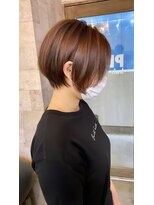 プラグ ヘアーデザイン 大名店(PLUG hair design)&nbsp;ショートボブ/ショートヘア/脱白髪染め/白髪ぼかし/髪質改善