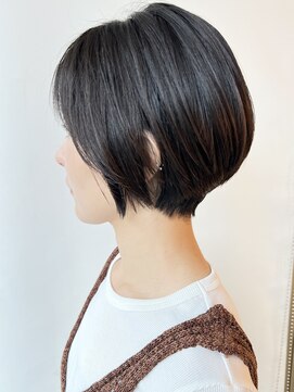 モリオフロムロンドン 原宿本店(morio from London) 【morio原宿】黒髪ショートボブ