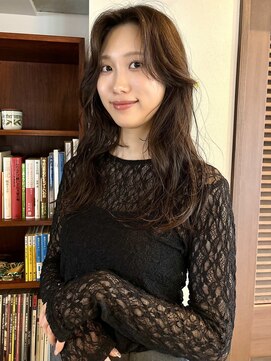 エンベロープス 中目黒(Envelopes) フェイスレイヤー/レイヤーカット/くすみベージュ