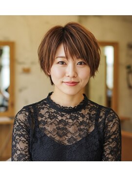 クロム 狭山ヶ丘店(CHROM) 丸みショート20代30代40代髪質改善白髪染め狭山ヶ丘駅