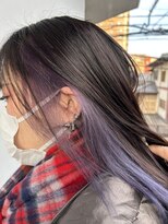 ナンバービー(no.B)&nbsp;ハイトーン インナーカラー パープル 10代 20代