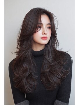 ノイエ 原宿 北参道(NoIE) バタフライレイヤーカット髪質改善カラー透明感カラー