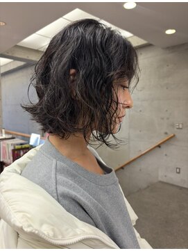 ヘアールーム プリズム(Hair room Prism) 波巻きMIXボブパーマ［池袋駅/要町駅/池袋西口］